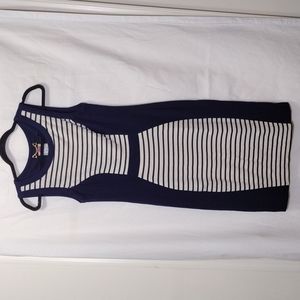 Yoana Baraschi blue and White Stripes dress sz M